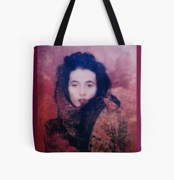 Lady in a Veil All Over Print Tote Bag