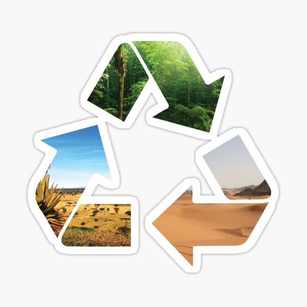 Earth recycle Sticker