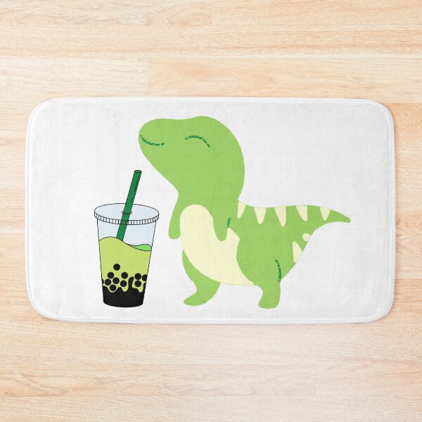 Aperçu de l'œuvre Boba Dino avec du thé matcha créée et vendue par felinefeelings.