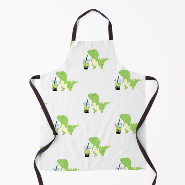 Item preview, Boba Dino with matcha boba designed and sold by felinefeelings.