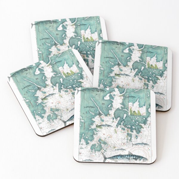 Item preview, Sea map with macrel designed and sold by Fatuhiva.