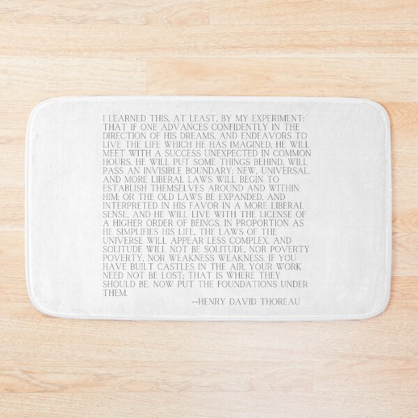 Item preview, Advance Confidently in the Direction of your Dreams, Thoreau Typography designed and sold by Christie Olstad.