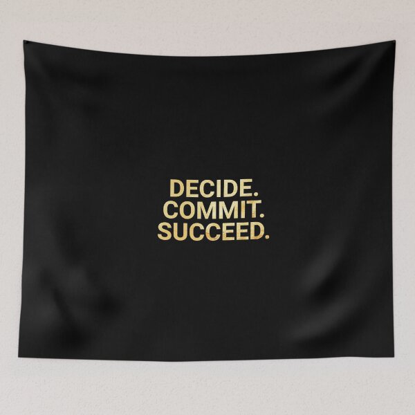 Item preview, Decide. Commit. Succeed.  designed and sold by Fit & Fun  Gallery.