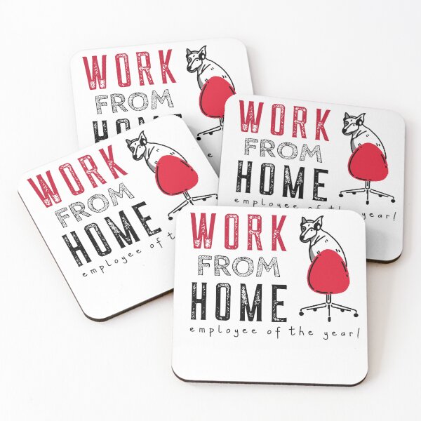 Item preview, Work From Home Employee OF The Year Dog designed and sold by ChaseCoClothing.