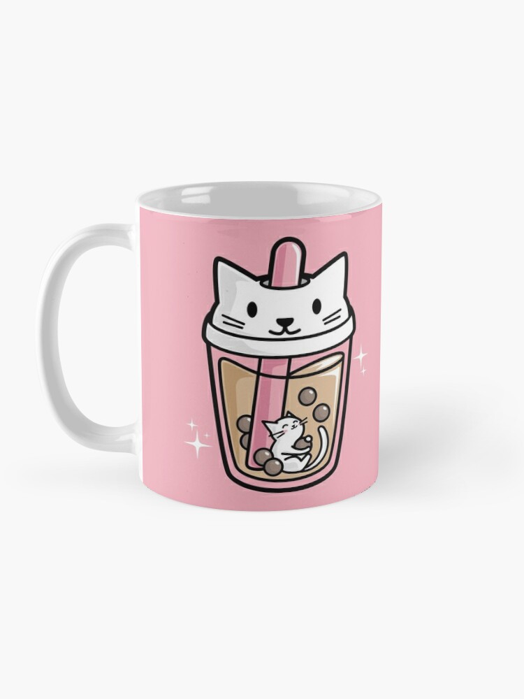 Cute Pink Narwhal Bubble Pattern Travel Mug