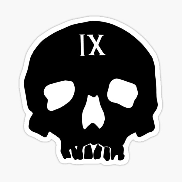 Nine for the Tomb (Black) Sticker