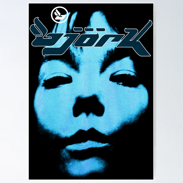 Bjork Homogenic Vintage Face Logo (Blue)