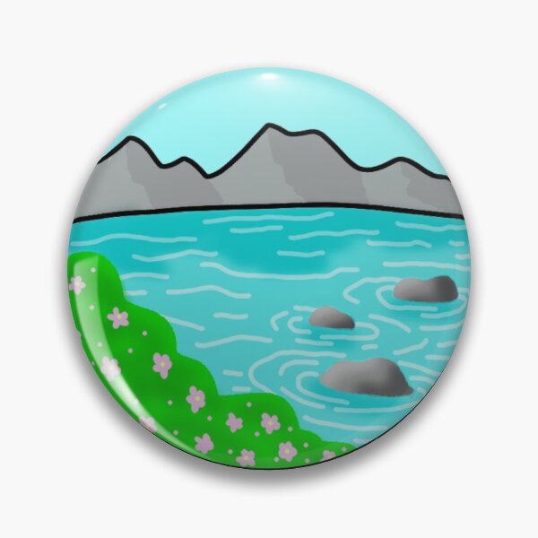 Item preview, spring mountain landscape designed and sold by alisadesigns.