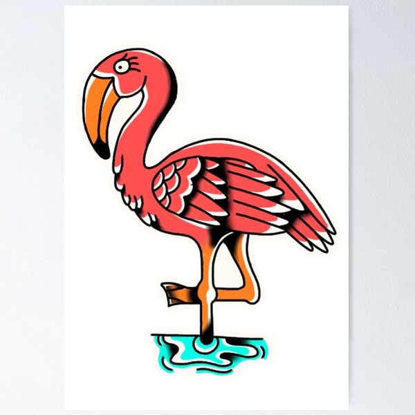 Doodle Flamingo Semi-Permanent Tattoo. Lasts 1-2 weeks. Painless and easy  to apply. Organic ink. Browse more or create your own. | Inkbox™ |  Semi-Permanent Tattoos