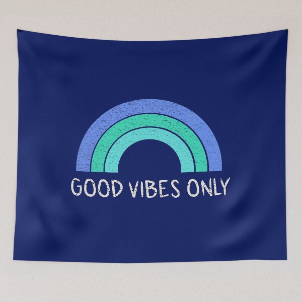 Item preview, Good Vibes Only - blue rainbow designed and sold by Danicus666.