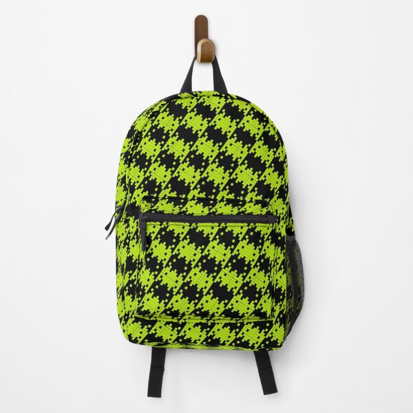 Item preview, Space Invader Dogtooth Pattern Black and Lime designed and sold by Quooki.