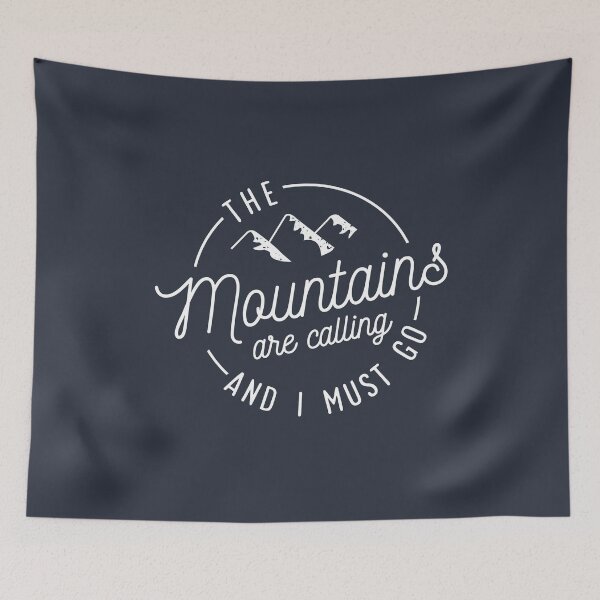 Item preview, The Mountains Are Calling And I Must Go designed and sold by redwoodandvine.