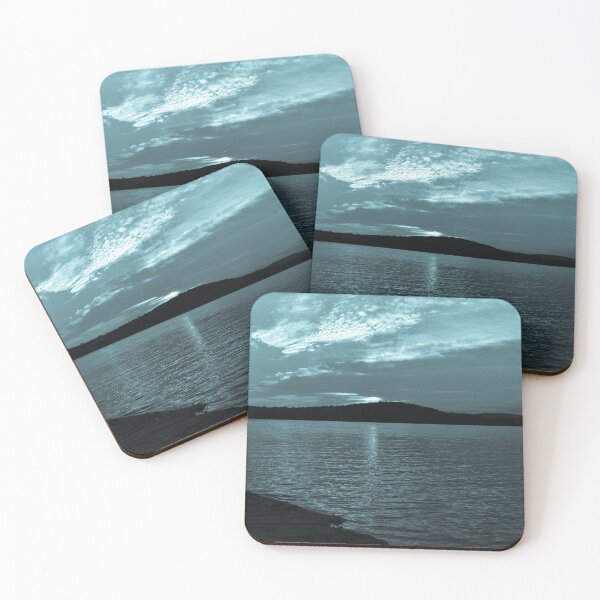 Item preview, Blue beach at sunset designed and sold by GrannysGarage.