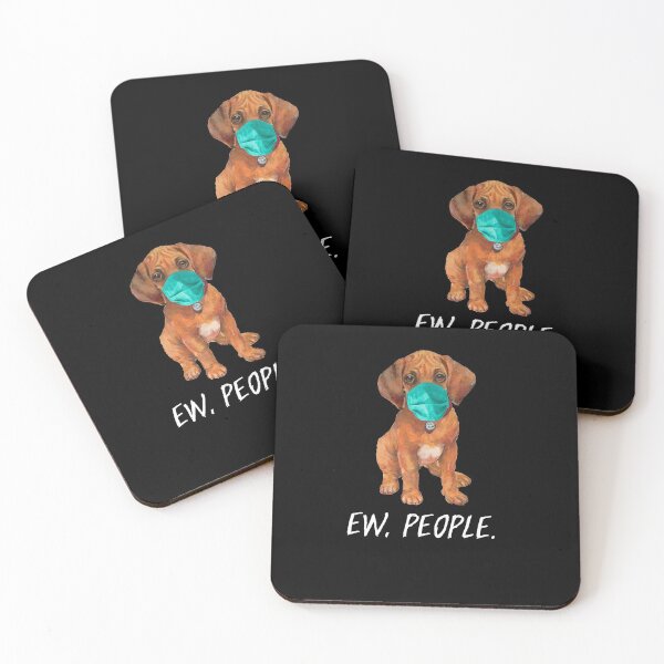 Item preview, RHODESIAN RIDGEBACK dog wearing a face mask EW PEOPLE designed and sold by theshirtinator.
