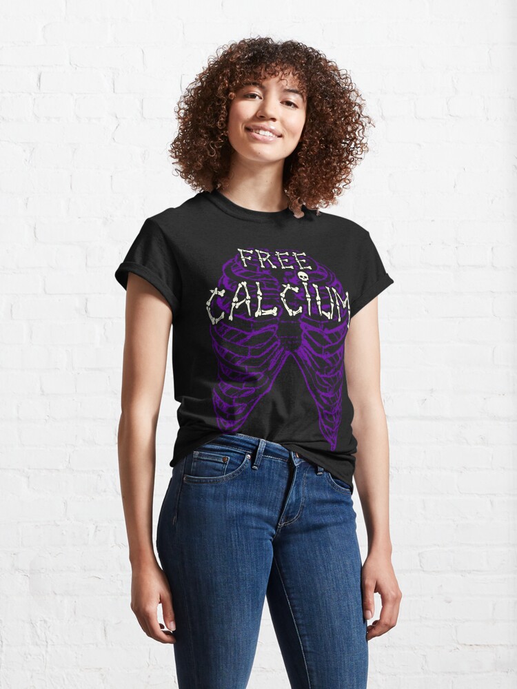 Alternate view of Free Calcium - Funny Ribcage Classic T-Shirt