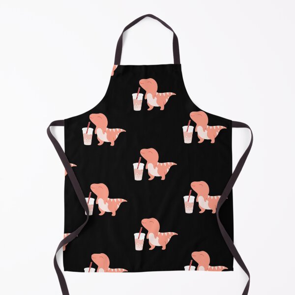 Item preview, Boba Dino with pink boba designed and sold by felinefeelings.