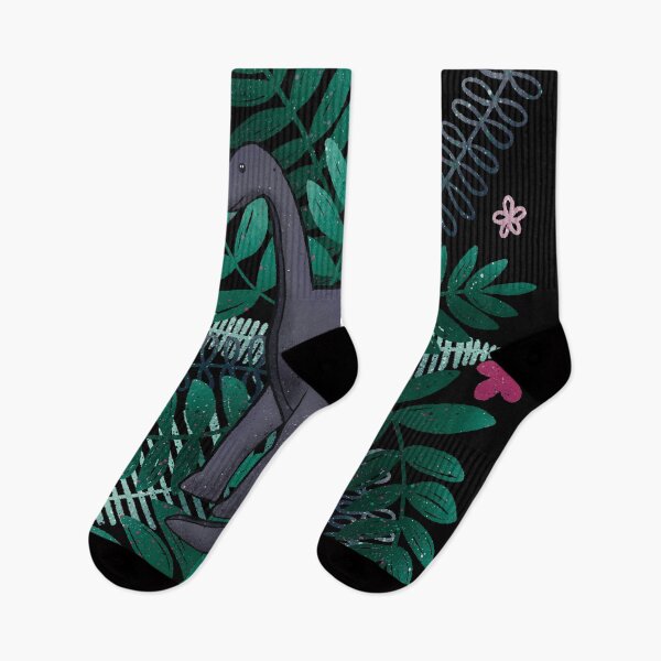 Item preview, Dinosaur & Leaves - Black designed and sold by monitdesign.