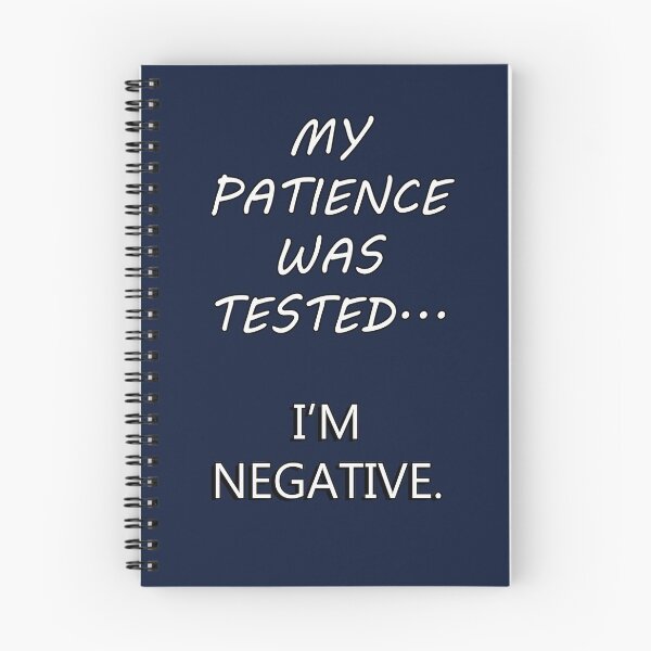 Item preview, Sarcasm Funny Quote My Patience Was Tested I’m Negative Sarcastic designed and sold by Cute & Sassy Custom Gifting Boutiques.