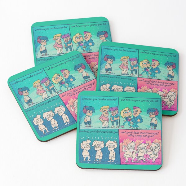 Ahh those People Coasters (Set of 4)
