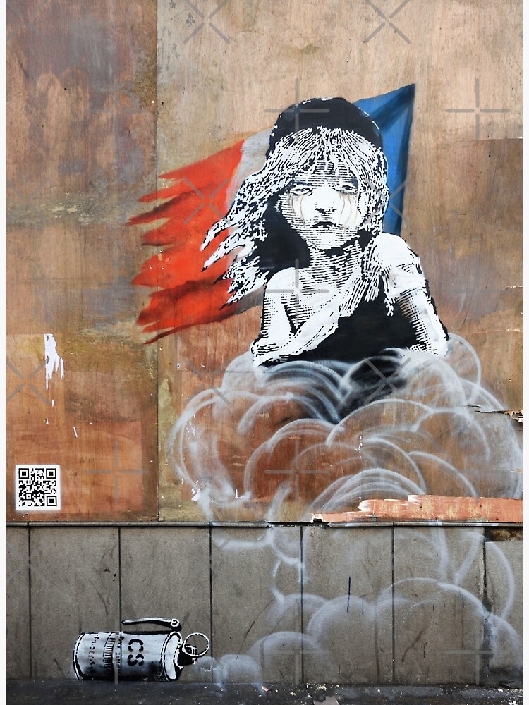Poster Banksy - Die Friedenstaube - Rund