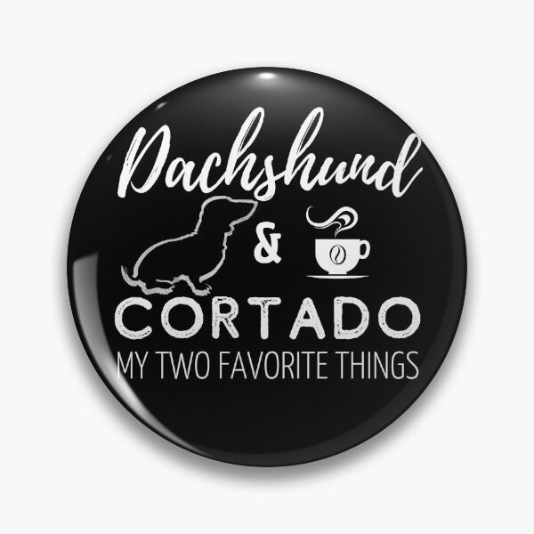 Item preview, Dachshund & Cortado Print | black designed and sold by TheDachshund.