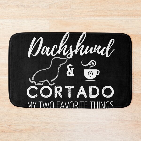 Item preview, Dachshund & Cortado Print | black designed and sold by TheDachshund.