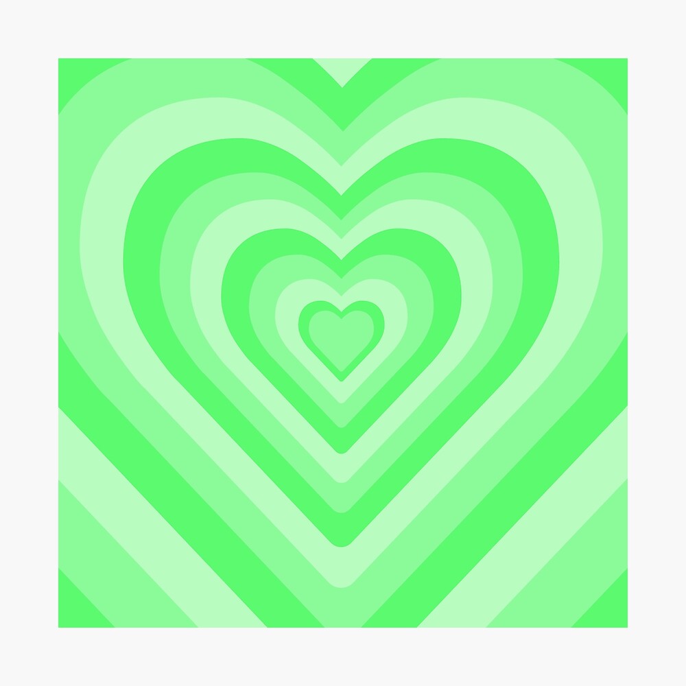 Discover 60+ green heart wallpaper aesthetic - in.cdgdbentre