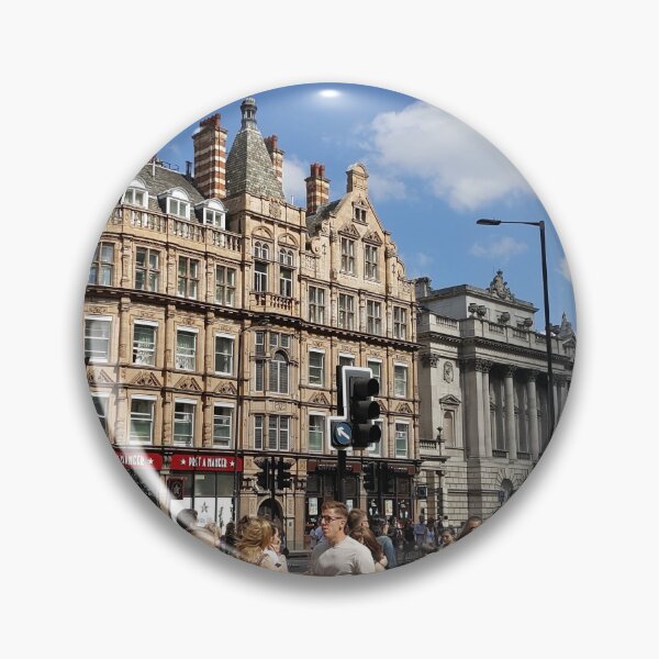 Item preview, Bustling Street in London designed and sold by RotondoArt.
