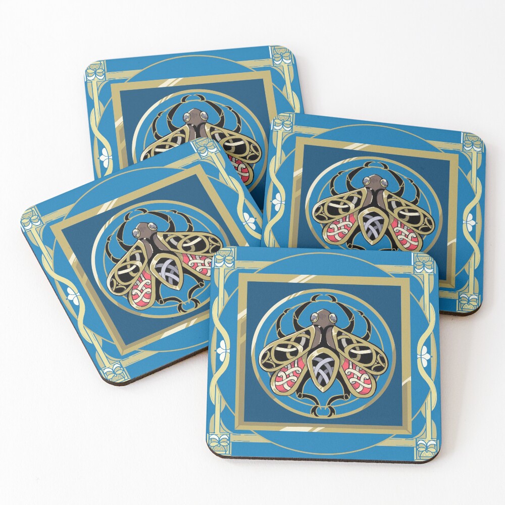 Aperçu de l'œuvre Dessous de verre (lot de 4) créée et vendue par WingEdFish.