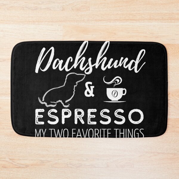 Item preview, Dachshund & Espresso Print | black designed and sold by TheDachshund.