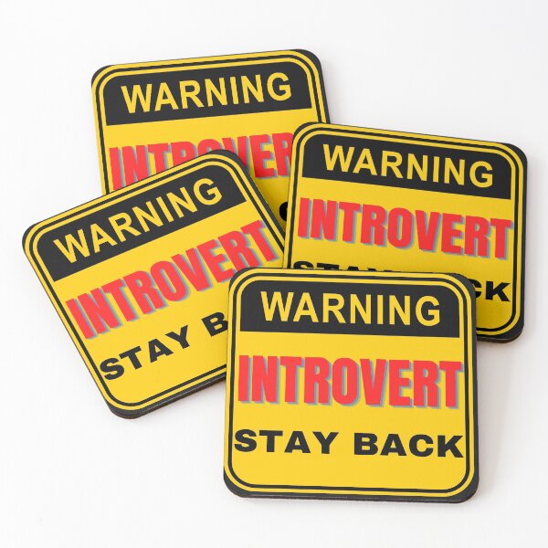 Item preview, Warning Introvert Stay Back Funny Print designed and sold by Mary Riley.