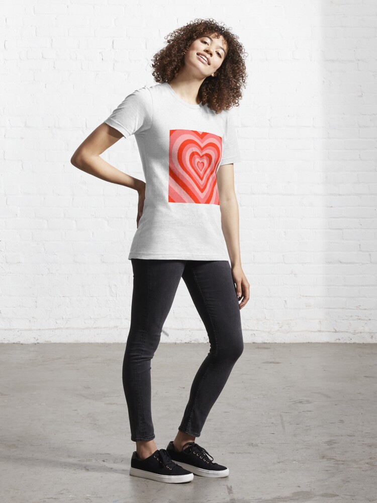 Aesthetic Red Heart Pattern Essential T-Shirt for Sale by