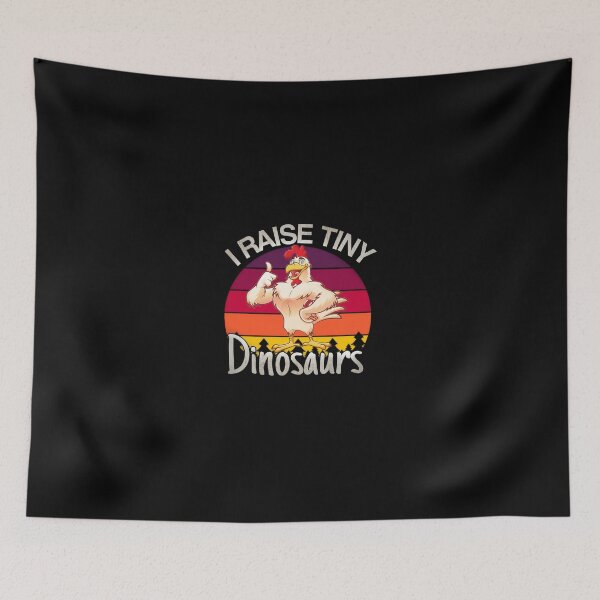 Item preview, I RAISE TINY dinosaurs vintage retro designed and sold by Mohamed allbdrany.