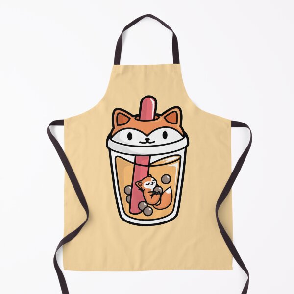 Item preview, Bubble Tea with Cute Kawaii Fox Inside designed and sold by BobaTeaMe.