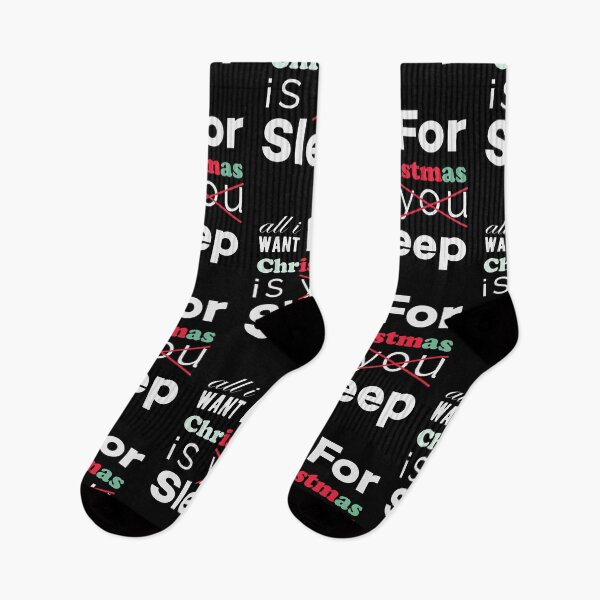Item preview, All I Want For Christmas Is Sleep Funny Xmas Sayings designed and sold by Scratches Tees.