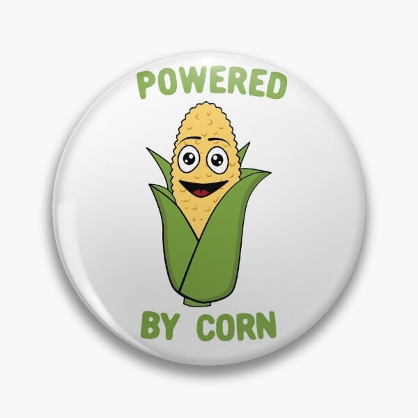 Artikelvorschau, Powered By Corn, süßer Kawaii-Mais entworfen und verkauft von Kawaiindoodle.
