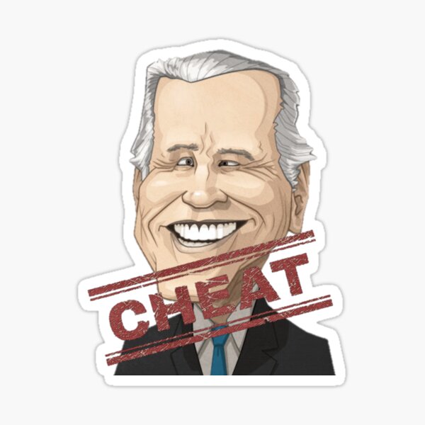 Biden Cheated Stickers | Redbubble