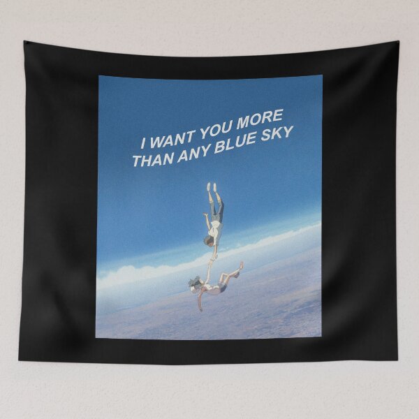 Item preview, I want you more than any blue sky - weathering with you falling scene designed and sold by koolpingu.