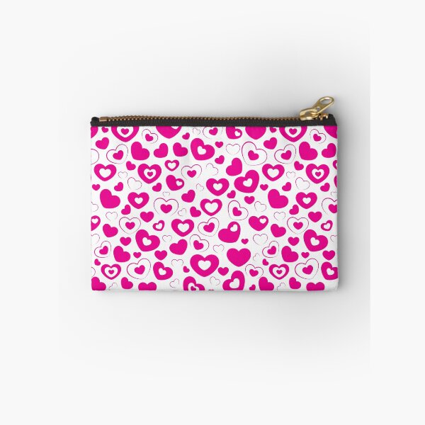 Item preview, Lipstick Pink Solid and Frame Hearts on White Background designed and sold by Darcy777.