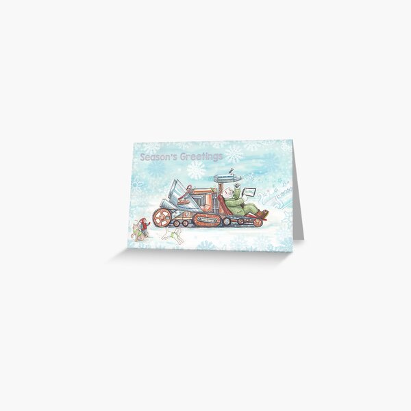 Leonardo's Ice Making Machine Christmas Cards Greeting Card