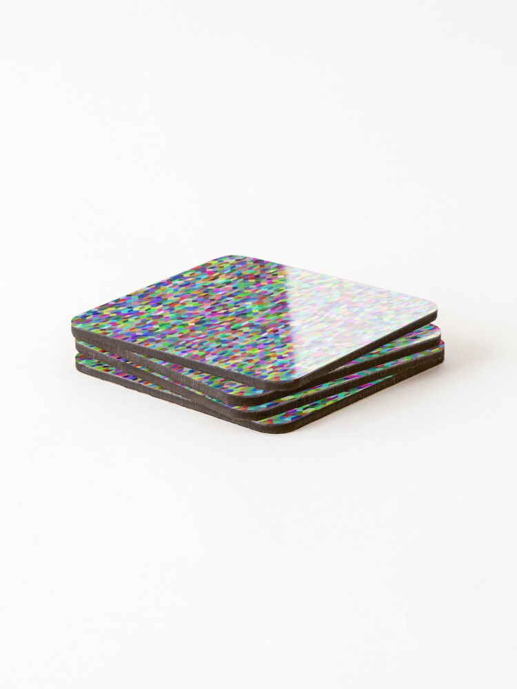Thumbnail 4 of 5, Coasters (Set of 4), Colorful pattern 3D design designed and sold by Rajzone.