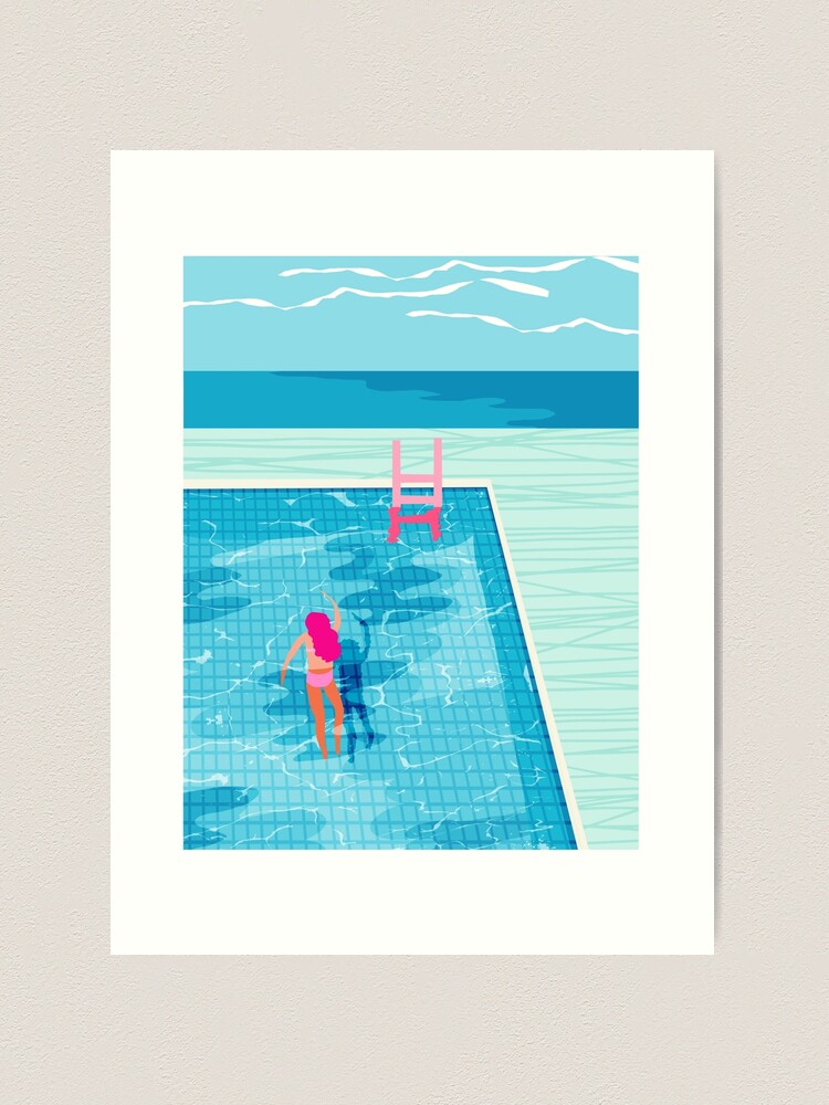 アート・デザイン・音楽 Swimming Pool by Marie Stabn farp,x_large,wall_texture,