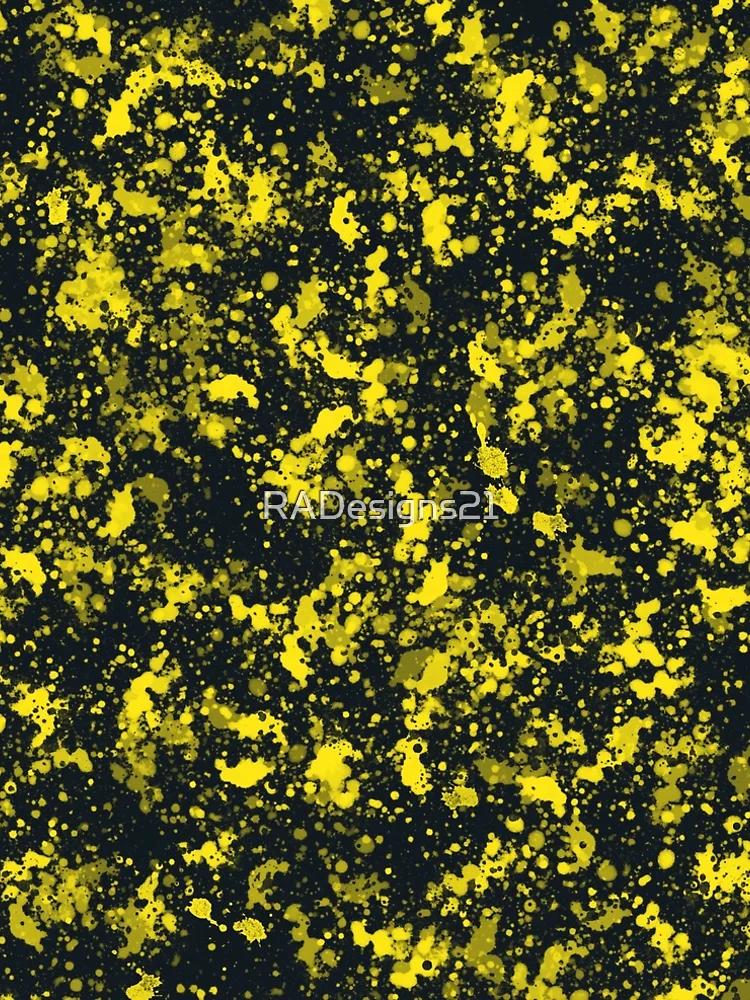 Thumbnail 5 of 5, A-Line Dress, Abstract Splashes Yellow designed and sold by RADesigns21.