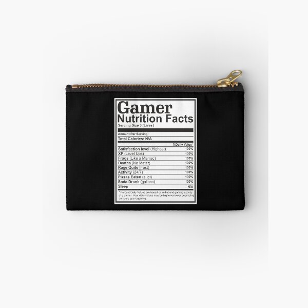 Item preview, Gamer Funny Nutrition Facts Table Chart video games lover gift designed and sold by alenaz.