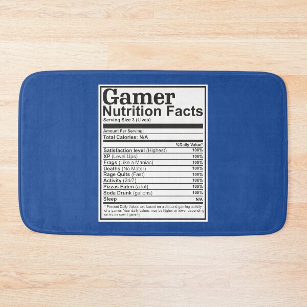 Item preview, Gamer Funny Nutrition Facts Table Chart video games lover gift designed and sold by alenaz.