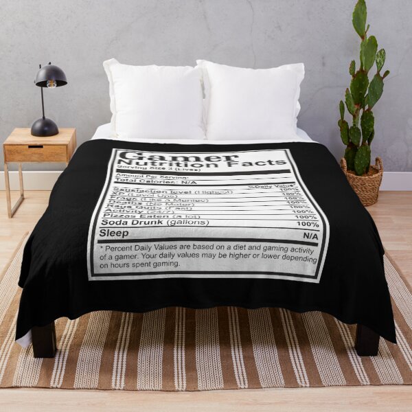 Item preview, Gamer Funny Nutrition Facts Table Chart video games lover gift designed and sold by alenaz.
