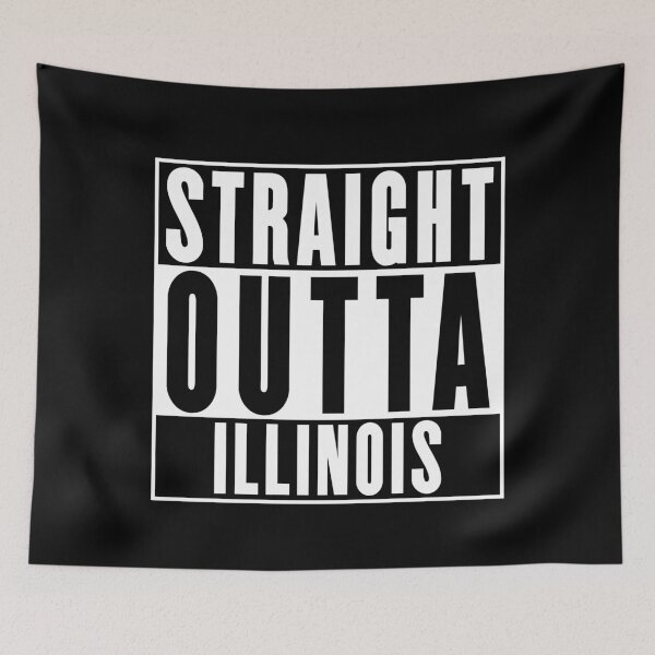 Item preview, Straight Outta Illinois designed and sold by RandomStuffShop.