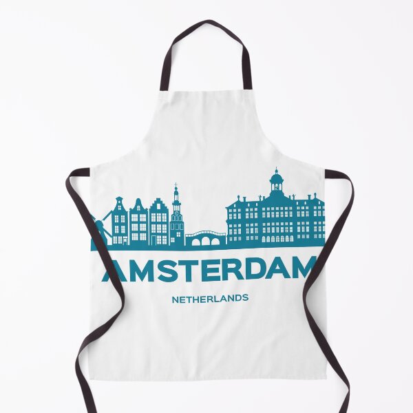 Item preview, Amsterdam Netherlands Skyline Bleue designed and sold by itShirts-Shop.