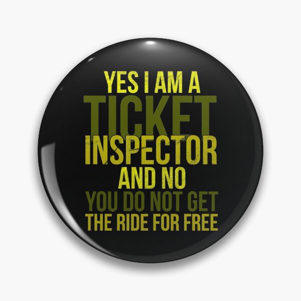 Item preview, Ticket inspector in subway train tram designed and sold by honksunited.