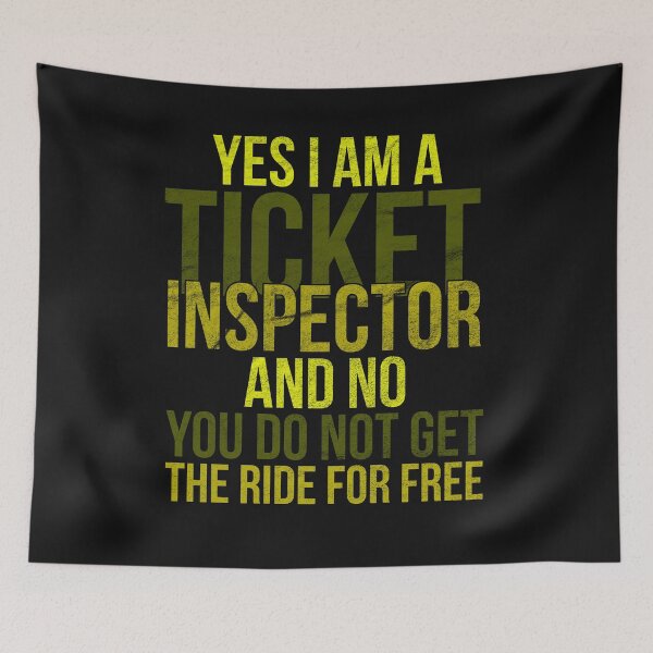 Item preview, Ticket inspector in subway train tram designed and sold by honksunited.